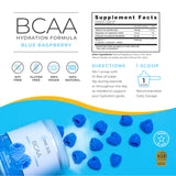 One Sol BCAA & Electrolyte Powder for Hydration & Energy, All-Natural Formula, 100% Vegan, Non-GMO, Gluten Free & Soy-Free, Promotes Muscle Growth & Recovery, Natural Blue Raspberry Flavor