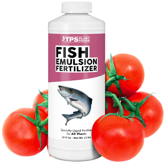 Fish Emulsion Fertilizer – Liquid Salmon Supplement for Fast Nutrient Uptake, Lush Green Growth & Stronger Roots, 32 oz