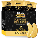 Under Eye Patches (36 Pairs) - 24K Gold Eye Masks Treatment for Eye Bags, Puffy Eyes & Dark Circles - Nourishing Skin Care Product - Birthday Gifts for Women - Vegan & USA Tested