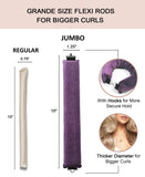 Heatless Hair Curler Overnight Curls Blowout Rods Headband No Heat Curlers to Sleep in Large Rods Hair Rollers Blowout Look for Short Hair Styling Tools Silk Hair Wrap Curling Set Violet