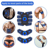 Abs Stimulator Ab Stimulator Rechargeable Ultimate Abs Stimulator for Men Women Abdominal Work Out Abs Power Fitness Abs Muscle Training Workout Equipment Portable Black