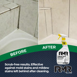 RMR - Tub and Tile Cleaner, Mold & Mildew Stain Remover, Industrial-Strength, No-Scrub Foam Cleaner, Modern Orchard Scent, 32 Fl Oz