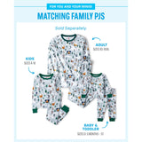 The Children's Place Group 1-Family Matching, Christmas Pajama Sets, Cotton, Blue Ski