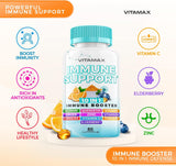 10-in-1 Immune System Support Booster with Elderberry, D3, Selenium, Quercetin, Zinc, Vitamin C, Ginger, Turmeric Curcumin, B6, Echinacea – Natural Immune Defense – Made in USA (60 Count (Pack of 3))