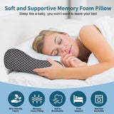 Neck Pillow Cervical Pillow for Pain Relief, Contour Memory Foam Pillows Ergonomic Pillow for Sleeping Bed Pillow Neck Support with Cooling Pillowcase Orthopedic Pillow for Side Back Stomach Sleepers