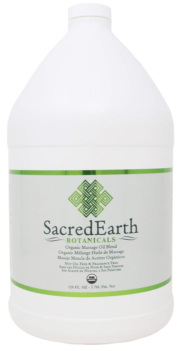 Organic Massage Oil Blend (1 Gallon) - Unscented, Nut Oil Free, Gluten Free and USDA Certified Organic