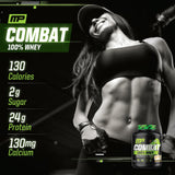 MusclePharm Combat 100% Whey Protein Powder, Banana Flavor, Fast Recovery & Muscle Gain with Whey Protein Isolate, High Protein Powder for Women & Men, Gluten Free, 5 lb, 70 Servings