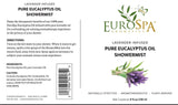 EuroSpa Aromatics Pure Eucalyptus Oil ShowerMist and Steam Room Spray, All-Natural Premium Aromatherapy Essential Oils - Lavender Infused, 2oz