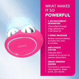 FOREO Bear Microcurrent Facial Device - Face Sculpting Tool - Instant Face Lift - Firm & Contour - Non-Invasive - Increases Absorption of Facial Skin Care Products - Fuchsia