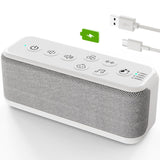 OnLyee Sound Machine for Adults, USB Rechargeable White Noise Machine for Office Privacy & Noise Canceling, 42 Soothing Sound with Lullabies & Fan Sounds, Auto-Off Timer & 8-Level Volume Control