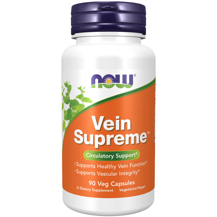 NOW Supplements, Vein Supreme™, Healthy Vein Function*, Circulatory Support*, 90 Veg Capsules