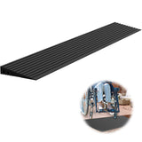 Nuvium 1" Rise Threshold Ramps for Doorways, 2000 Lbs Load Capacity, 35.5" Wide Natural Rubber Power Wheelchair Ramp is Adjustable and Cuttable for Doorways, Curb, Sweeper, Power Scooters, Bathroom