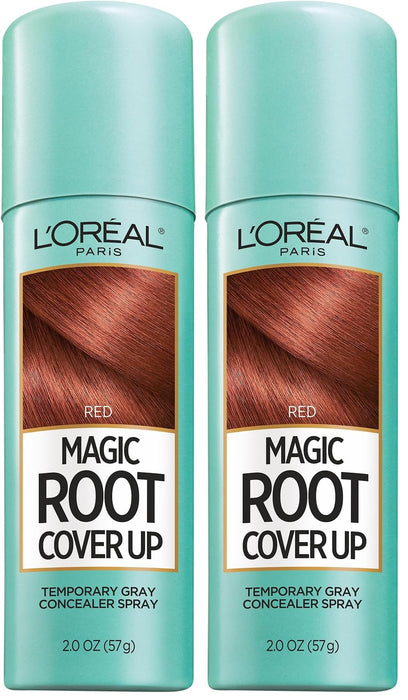 L'Oreal Paris Magic Root Cover Up Gray Concealer Spray Red 2 oz.(Packaging May Vary) (Pack of 2)