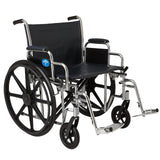 Medline Excel Extra-Wide Bariatric Wheelchair For Adults and Seniors with 24" Wide Seat, Supports up to 500 lbs