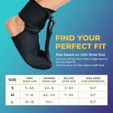 RELLET Plantar Fasciitis Night Splint Sock : Night Splint sock for plantar fasciitis relief Men and Women (Large)