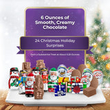 Madelaine Chocolate 2023 A Holly Jolly Christmas Countdown Advent Calendar Filled With 24 Assorted Milk Chocolate Holiday Treats - 3 Pack of Chocolates