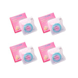 Cocofloss Woven Dental Floss, Dentist-Designed Oral Care, Strawberry Scent, Waxed, Expanding, Kid-Friendly String Floss with Coconut Oil, 4 Spools (33 yd Each)