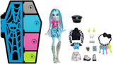 Monster High Skulltimate Secrets Doll & Clothes Accessories Set, Frankie Stein with Dress-Up Locker & 19+ Surprises