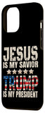 iPhone 13 Pro Max Trump phone case Jesus Is My Savior Trump Is My President Case