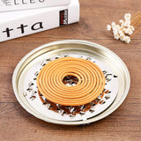 Tkocisa 4 Pack Mosquito Coil Holder, Mosquito Coil Incense Burner with Cover for Outdoor Use, Deck, Patio, Pool Side, Camping, Hiking and Fishing