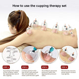 AIKOTOO Cupping Therapy Set with Pump 32 Massage Cups Cupping Set Acupoint Massage Kit Professional Chinese Vacuum Suction Cups for Body Massage Pain Relief Cellulite Massager