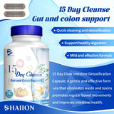 15 Day Gut Cleanse, 15 Day Cleanse Bowel Dissolving Capsules, Gut Cleanse for Men and Women, Supports Cleansing & Digestive Health, 30 Capsules/Bottle