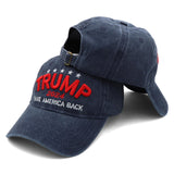 Trump Hat Trump Merchandise Take America Back Donald Trump Slogan Hat Embroidered Adjustable Baseball Cap