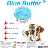 Forticept Blue Butter – Hot Spot Treatment for Dogs & Cats | Dog Wound Care | Skin Yeast Infections, Ringworm, Cuts, Rashes, First Aid Veterinary Strength Topical Ointment 4oz