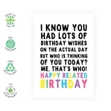 Central 23 Late Birthday Cards Funny - Belated Birthday Cards For Her Him Men Women - Funny Gift For Procrastinators - Comes With Fun Stickers