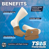 OrthoSleeve Turf Toe Brace TT3 specifically designed to treat and prevent Hallux Limitis and relieve pain from big toe fractures (L/XL Left Foot)