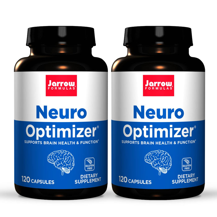 Jarrow Formulas Neuro Optimizer - 120 Capsules, Pack of 2 - Brain Health & Antioxidant Support - Includes 7 Neuro Nutrients - Gluten Free - 60 Total Servings