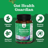 Prebiotics and Probiotics Gut Health Supplement - Super Potent Digestive Health Acidophilus Probiotic Capsules with Men and Womens Probiotics and Prebiotics for Colon Digestive Support and Immunity