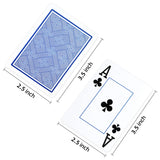 Neasyth Waterproof Plastic Playing Cards,Large Print Playing Cards,Jumbo Index, for Texas Hold'em, Blackjack, Pinochle, Euchre, for Pool Beach Water Games(1 PCS Blue+1 PCS RED)