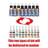 Wormhole Tattoo Pen Kit - Rotary Tattoo Machine Pen for Beginners 20pcs Tattoo Cartridges Needles 10 Tattoo Ink Professional Complete Tattoo Kit TK001