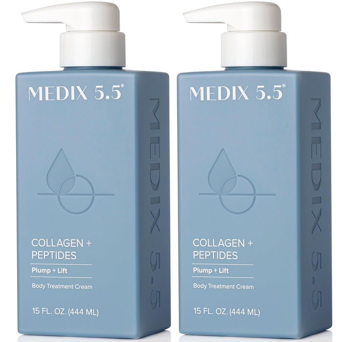 Medix 5.5 Collagen Cream Body Lotion & Face Lotion For Dry Skin & Wrinkles | Collagen Peptides Tightening Cream Body Moisturizers Helps Lift, Tighten, & Firm Skin | Skin Care Products | 2-Pack
