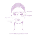 Toute Nuit Wrinkle Patches, Face Tape, Y-Shape - Preventing Frown Lines, Forehead and Around Lips - 20 Patches