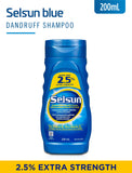 Selsun Anti-Dandruff Shampoo, 200mL, Dandruff Treatment with 2.5% Extra Strength Selenium Sulfide and Pro-Vitamin B5