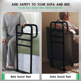 Bed Rails for Elderly Adults, Sofa & Chair Assist Rail, Heavy Duty Bed Assist Rail with Non-Slip Covers. Suitable for Seniors, Pregnant, Patients and Other Relied On Persons.