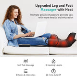 QUINEAR Leg Massager - Upgraded Heat and Compression Therapy for Improved Circulation and Pain Relief, Compression Boot for Athletes - Gift for Mom and Dad