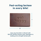 Happy Cow Chocolate, Fast-Acting Lactase Supplement, Dairy & Lactose Intolerance Relief, All-Natural, Made in The USA, 44ct