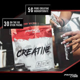 Primeval Labs Creatine Monohydrate Powder | On The Go Stick Packs | Micronized Creatine | Instantized Creatine | Creatine for Men & Women | 5g Creatine per Serving | 30 Servings, (Unflavored)