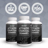 Abvite Plant-Based Activated Charcoal Gummies, Gas and Bloating Relief, Organic Charcoal. Anti-Bloating, Detox Supplement for Men and Women and Kids. 30-Day Supply.