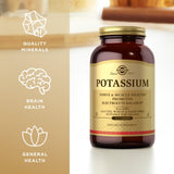Solgar Potassium - 250 Tablets - Nerve & Muscle Health, Promotes Electrolyte Balance - Vegan, Gluten & Dairy Free, Kosher - 250 Servings