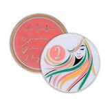 2 Year Sobriety Coin | A Sober Woman Triplate AA Chip | Glow in The Dark Anniversary Token Recovery Gift for Women