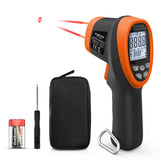 BTMETER BT-1500 Pyrometer 30:1 Industrial Laser Thermometer Gun, -58℉ to 2732℉ Non Contact High Temp Infrared Thermometer Digital IR Temperature Gauge Orange(NOT for Human Temp Test)