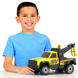 Tonka Steel Classics, Tow Truck – Made with Steel and Sturdy Plastic, Yellow Friction Powered, Boys and Girls, Toddlers Ages 3+, Big Construction Vehicle, Birthday Gift, Christmas, Holiday