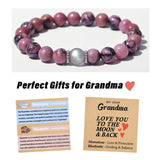 THEMEROL Gifts for Grandma Birthday Gifts for Grandma Great Grandma Gifts Ideas Grandma Moonstone Bracelet Women Gigi Gifts for Grandma Grandmother Mothers Day Christmas Stocking Stuffers Valentines