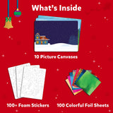 Skillmatics Art & Craft Activity - Foil Fun Holiday Magic, No Mess Art for Kids, Christmas Craft Kits & Supplies, DIY Creative Activity, Gifts for Boys & Girls Ages 4, 5, 6, 7, 8, 9