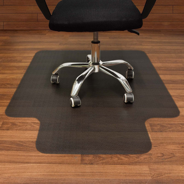 AiBOB Office Chair Mat for Hardwood Floor, 36 X 48 inches, Hard Floor Chair Mats Under Computer Desk, Easy Glide for Rolling Chairs, No Curling