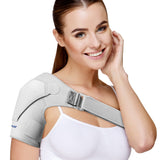 Suptrust Shoulder Brace for Women and Men, Shoulder Pain Relief, Shoulder Support, Rotator Cuff Support Brace, Adjustable Fit Sleeve Wrap, Relief for Shoulder Injuries and Tendonitis, One Size Regular(Gray Color)